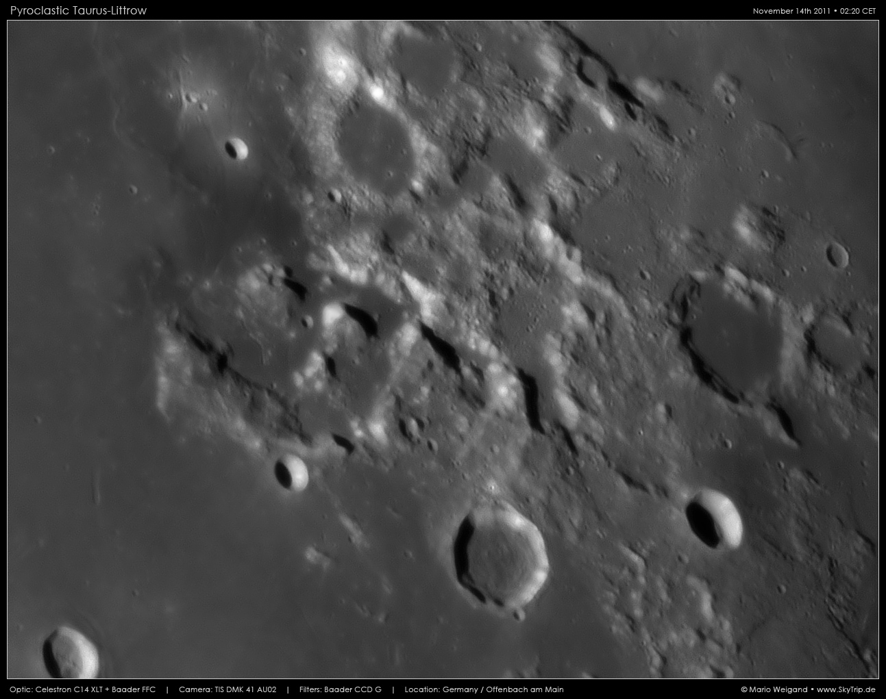 Mondfoto: Das Taurus-Littrow-Tal