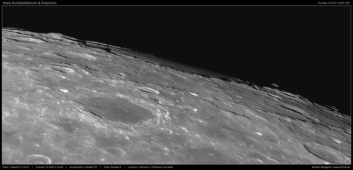 Mondfoto: Mare Humboldtianum & Endymion