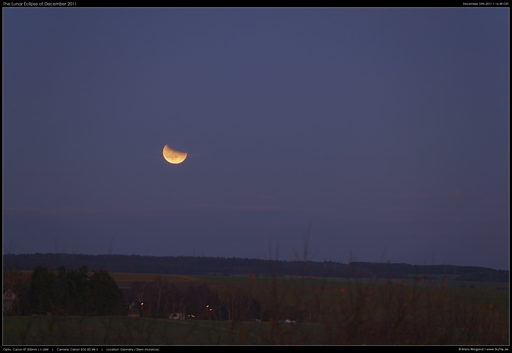 Totale Mondfinsternis am 10. Dezember 2011 II