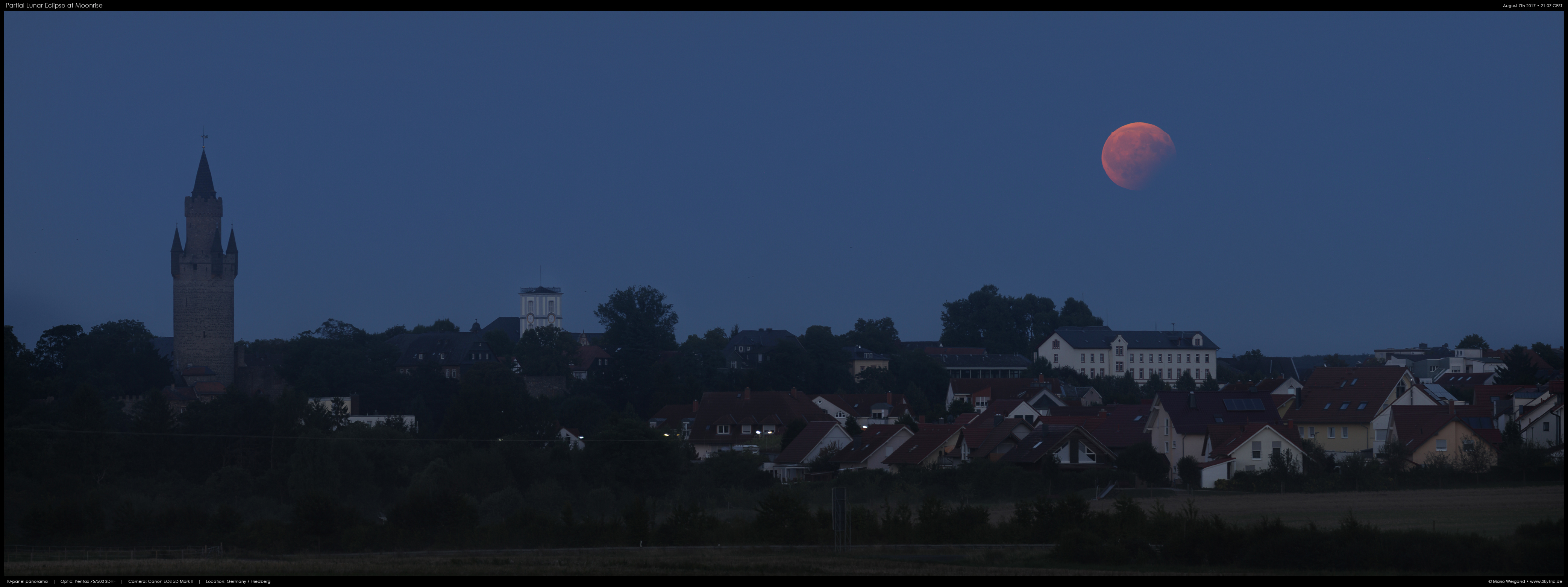 Partielle Mondfinsternis ber Friedberg