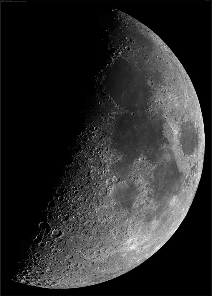 Mondmosaik des ersten Viertels XXL