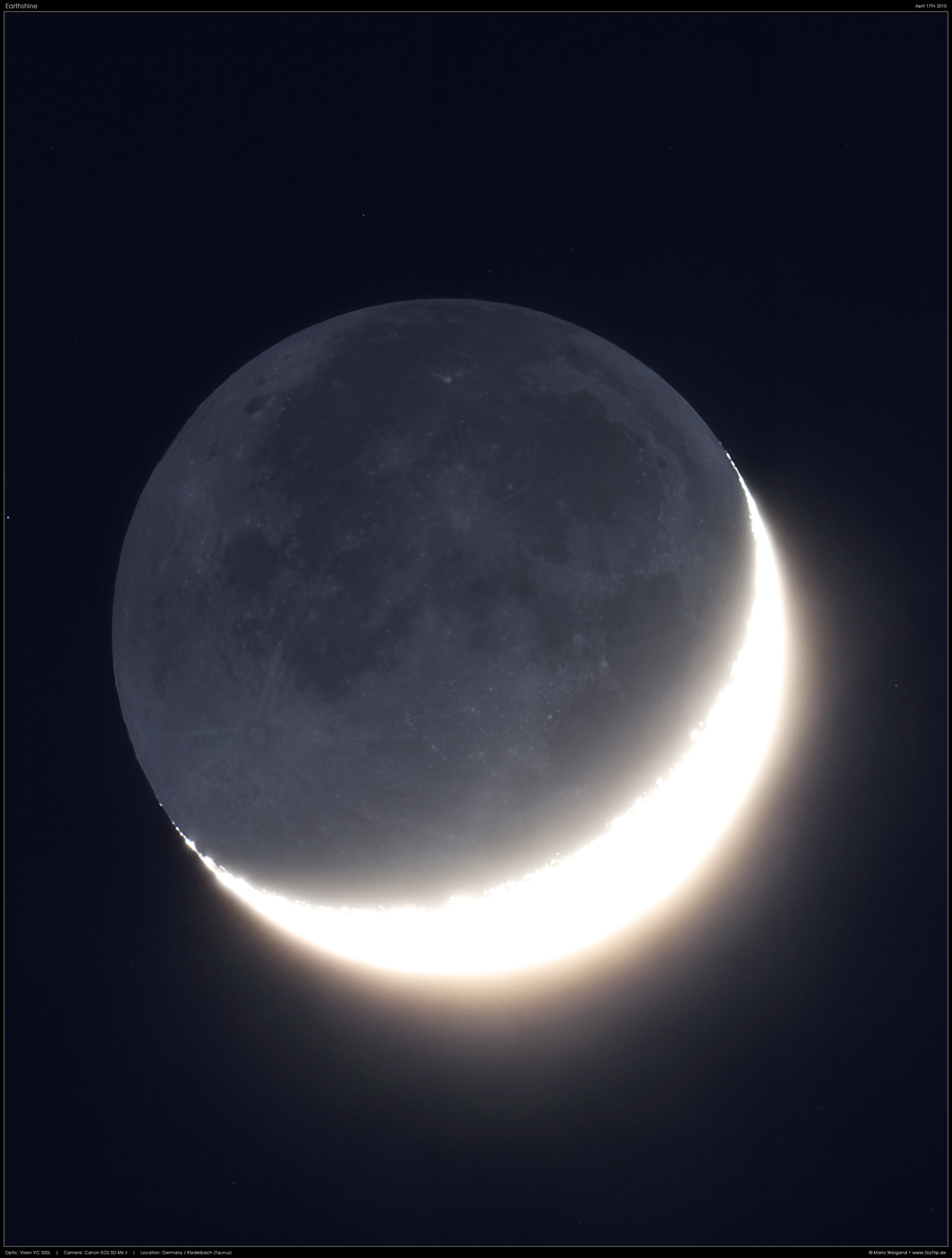 Mond: Erdschein mit Mare Orientale