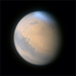 Mars mit nrdlicher Polhaube NPH