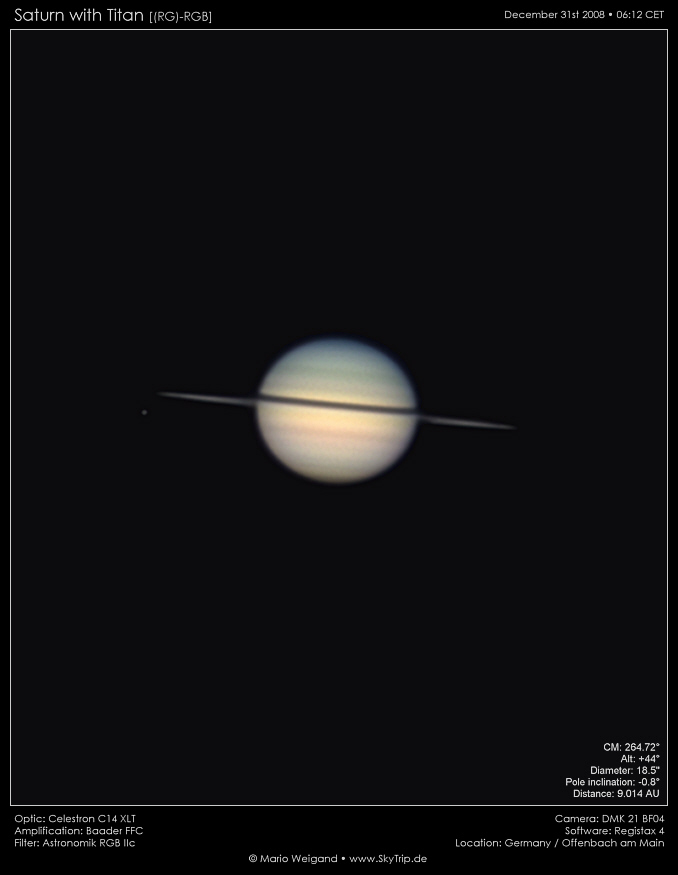 Saturn am 31.12.2008