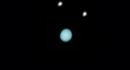 Uranus mit Ariel, Oberon, Titania, Umbriel 